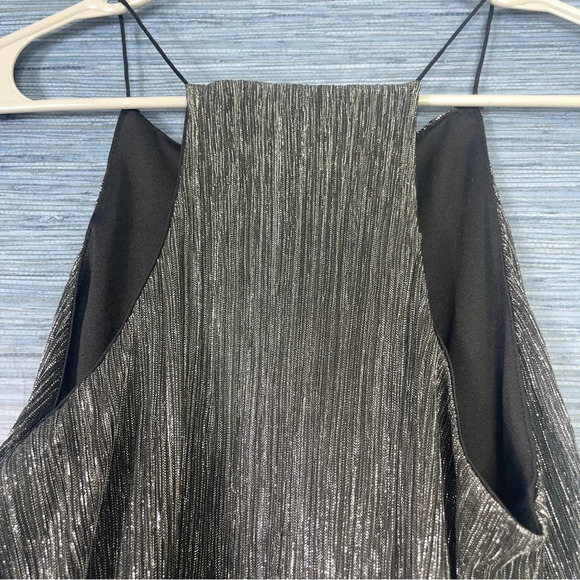 Tally Weijl Sparkly Strappy Top - Black & Gray - Size Medium - Picture 5 of 6